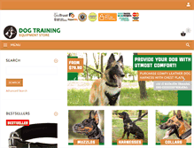 Tablet Screenshot of dog-training-equipment-store.com